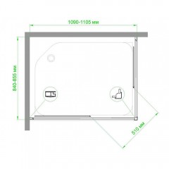 Душевое ограждение Royal Bath RB85110HPD-T-ST