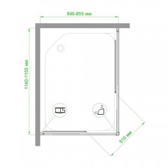 Душевое ограждение Royal Bath RB85115HPD-T-ST
