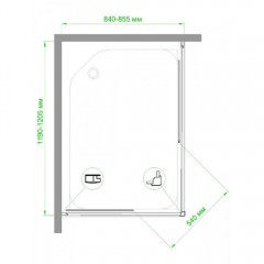 Душевое ограждение Royal Bath RB8512HPD-C-BL