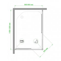 Душевое ограждение Royal Bath RB8512HPD-T-ST