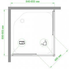Душевое ограждение Royal Bath RB8590HPD-C-CH