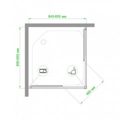 Душевое ограждение Royal Bath RB8590HPD-T-ST