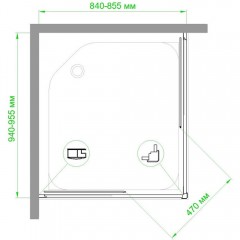 Душевое ограждение Royal Bath RB8595HPD-C