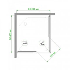 Душевое ограждение Royal Bath RB8595HPD-C-ST