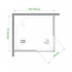 Душевое ограждение Royal Bath RB9100HPD-C-ST