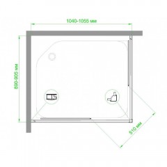 Душевое ограждение Royal Bath RB9105HPD-T-BL