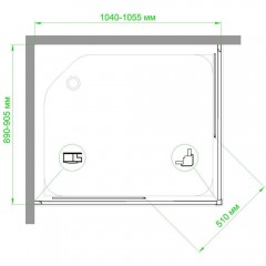 Душевое ограждение Royal Bath RB9105HPD-T-CH