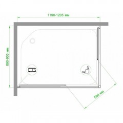 Душевое ограждение Royal Bath RB9120HPD-T-ST