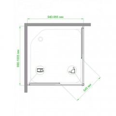 Душевое ограждение Royal Bath RB9510HPD-T-ST