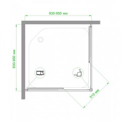 Душевое ограждение Royal Bath RB95HPD-T