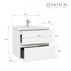 Тумба под раковину Onika Эвада 60 106156