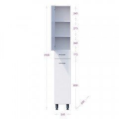Пенал Onika Модерн 26 L напольный 402606