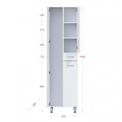 Пенал Onika Модерн 52 L напольный 405206