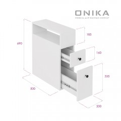 Комод Onika Кроун 20 белый 402001