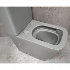 Унитаз Bloomix X-Cube 3.0 Grey AD3003MGT/UF1 Ceramic+ безободковый торнадо