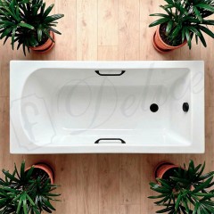 Ванна из литьевого мрамора Delice France Scandi 165x70 DLR330037RB-G с ручками