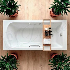 Ванна из литьевого мрамора Delice France Scandi 180x75 DLR330030R-G с ручками