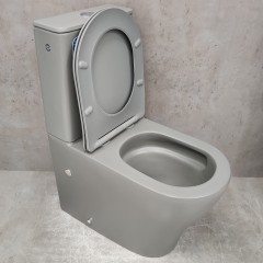 Унитаз Bloomix Barron 3.0 Grey AD3091MGT/UF1 Ceramic+ безободковый торнадо