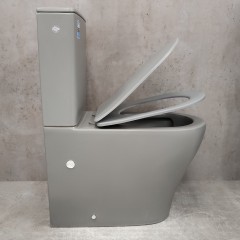 Унитаз Bloomix Barron 3.0 Grey AD3091MGT/UF1 Ceramic+ безободковый торнадо