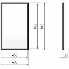 Зеркало Corozo Гера 45 SD-00001790