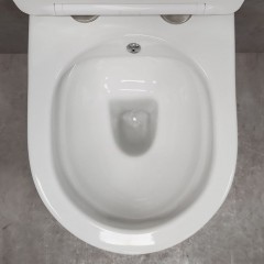 Инсталляция Geberit 458.125.21.1 + унитаз Bloomix Diva MD1211SB/UF3 безободковый с функцией биде и смесителем