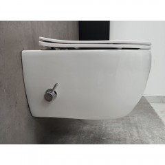 Инсталляция Geberit 458.125.21.1 + унитаз Bloomix Diva MD1211SB/UF3 безободковый с функцией биде и смесителем
