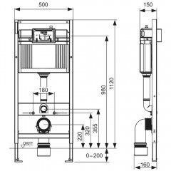 Инсталляция TECE 9400413 + унитаз Bloomix Arum 1303SB безободковый с функцией биде и смесителем