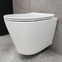 Инсталляция TECE 9400413 + унитаз Bloomix Enjoy AD1304SB Ceramic+ безободковый с функцией биде и смесителем