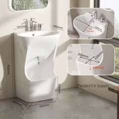 Раковина-моноблок напольная SantiLine SL-4030
