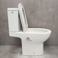Унитаз Bloomix Access AD3124SBT/UF1 Ceramic+ безободковый торнадо с функцией биде и смесителем