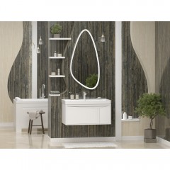 Тумба с раковиной Brevita Cascade 90