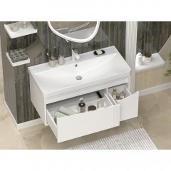 Тумба с раковиной Brevita Cascade 100