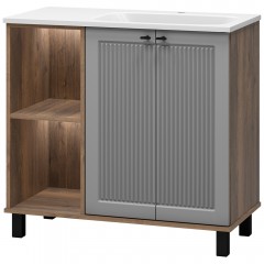 Тумба с раковиной Brevita Lumus 90 R