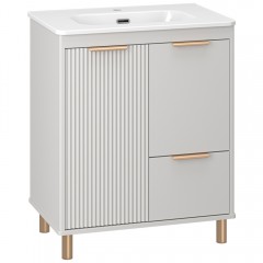 Тумба с раковиной Brevita Risacca Crema 70