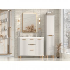 Тумба с раковиной Brevita Risacca Crema 100