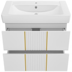 Тумба под раковину Brevita Vega 80 белый VEG-09080-0102Я