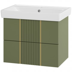Тумба под раковину Brevita Vega 70 зелёный VEG-09070-0802Я