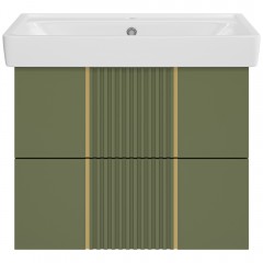 Тумба под раковину Brevita Vega 70 зелёный VEG-09070-0802Я