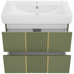 Тумба под раковину Brevita Vega 80 зелёный VEG-09080-0802Я