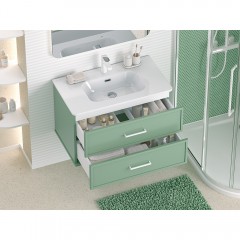 Тумба с раковиной Brevita Verde 80