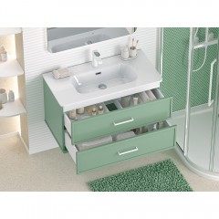 Тумба с раковиной Brevita Verde 90