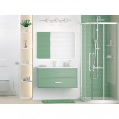 Тумба с раковиной Brevita Verde 100