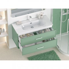 Тумба с раковиной Brevita Verde 100