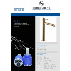 Смеситель для раковины Grocenberg GB3029GL