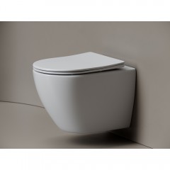 Унитаз подвесной Ceramica Nova Mia CN1805T безободковый торнадо