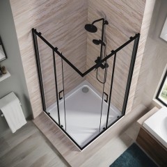 Душевое ограждение GooDDooR Lite CR-90-C-B