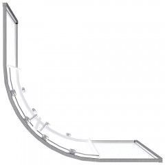 Душевое ограждение GooDDooR Lite R-100-C-CH