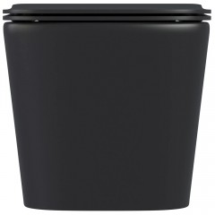 Унитаз подвесной BAS Hansmann Kvadro Black Rimless безободковый