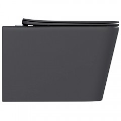 Унитаз подвесной BAS Hansmann Kvadro Dark Grey Rimless безободковый