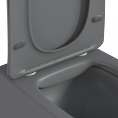 Унитаз подвесной BAS Hansmann Kvadro Grey Rimless безободковый